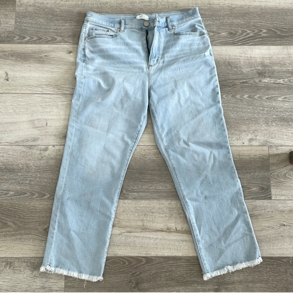 LOFT High Rise Straight Jeans